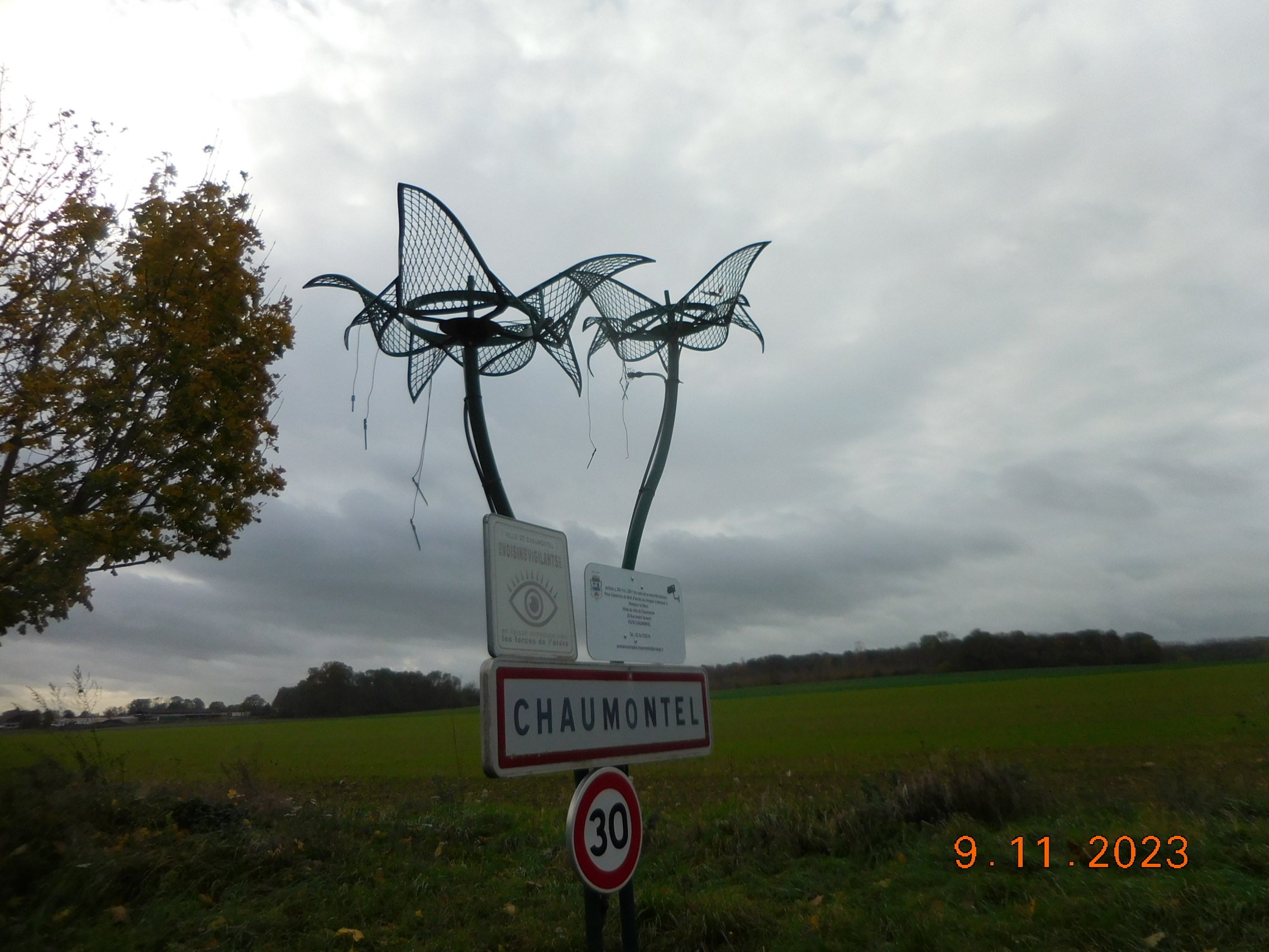 Boucle Luzarches-Chaumontel-Luzarches le 09/11/2023